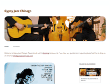 Tablet Screenshot of gypsyjazzchicago.com